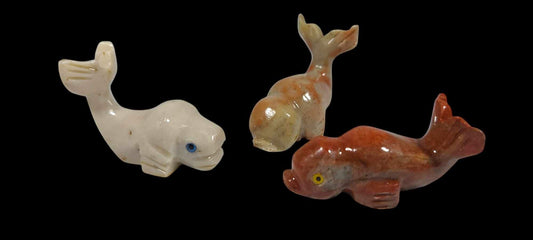 Small Soapstone Animal-Beluga Whale