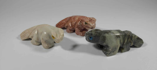 Small Soapstone Animal-Gecko