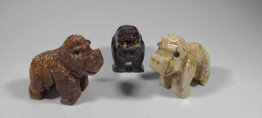 Small Soapstone Animal-Gorilla