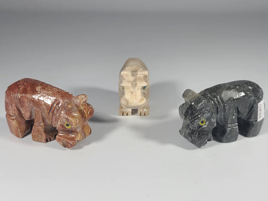 Small Soapstone Animal-Hippo