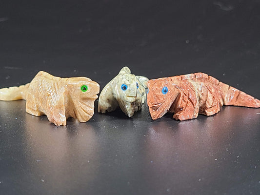 Small Soapstone Animal-Iguana