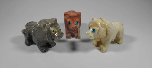 Small Soapstone Animal-Lion