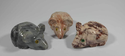 Small Soapstone Animal-Mouse