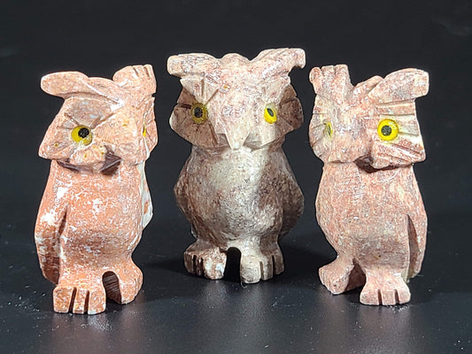 Small Soapstone Animal- Owl With No Tail