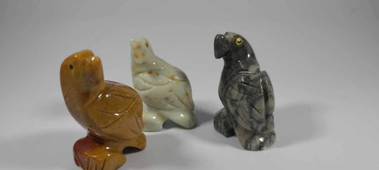 Small Soapstone Animal- Parrot