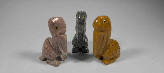 Small Soapstone Animal- Pelican