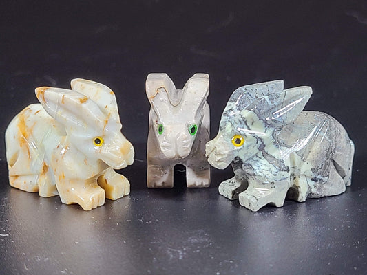 Small Soapstone Animal-Rabbit