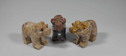 Small Soapstone Animal-Bear