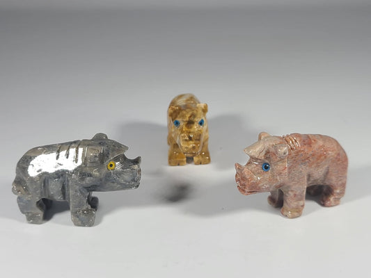 Small Soapstone Animal-Boar