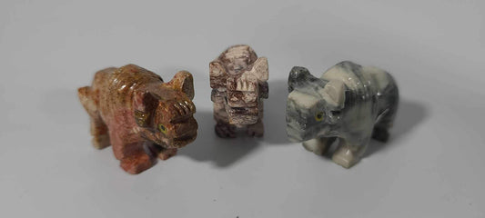 Small Soapstone Animal-Buffalo