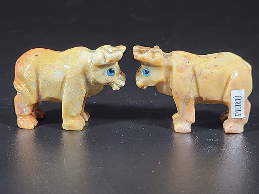 Small Soapstone Animal-Bull