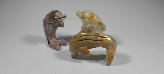 Small Soapstone Animal-Dolphin