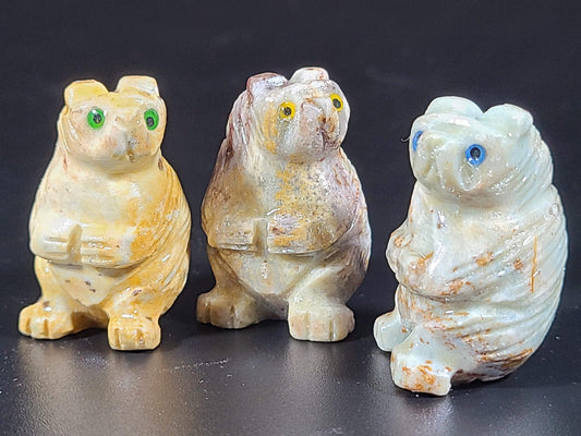 Small Soapstone Animal-Honey Bear