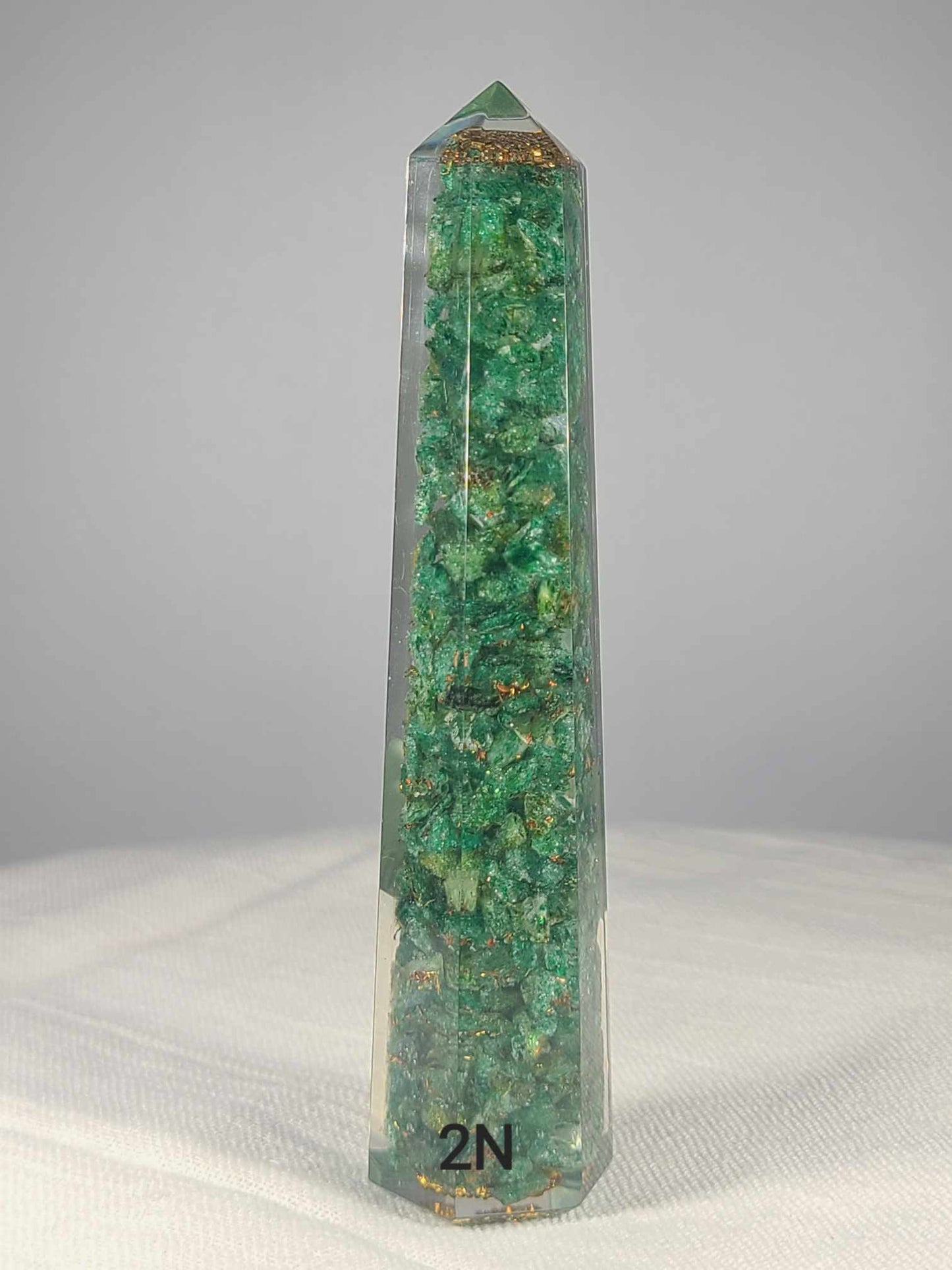 Green Aventurine Orgonite Tower 2N