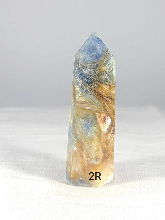 Blue Kyanite and  Quartz Tower 2R