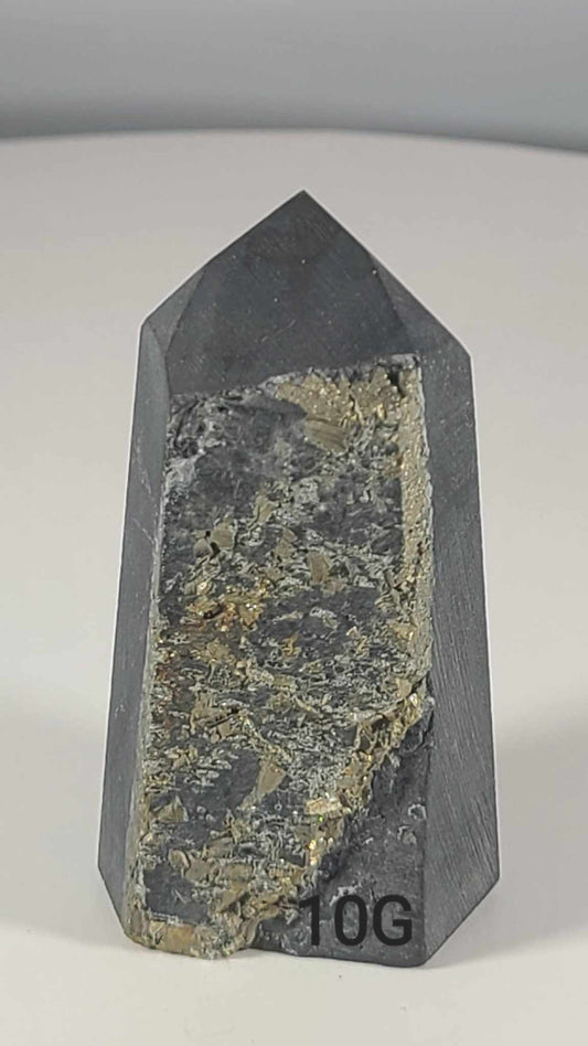 Pyrite in Shungite Tower 10G