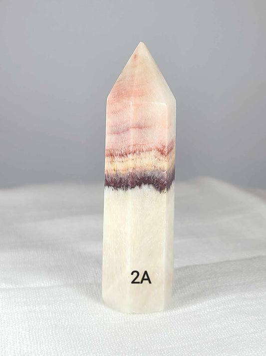 Tri-Color Calcite Tower 2A