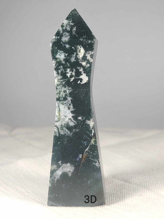 Moss Agate Tower 3D