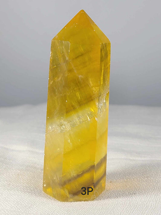 Yellow Fluorite Tower 3P