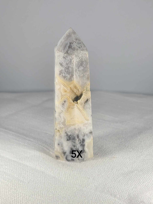 Crazy Lace Agate Tower 5X