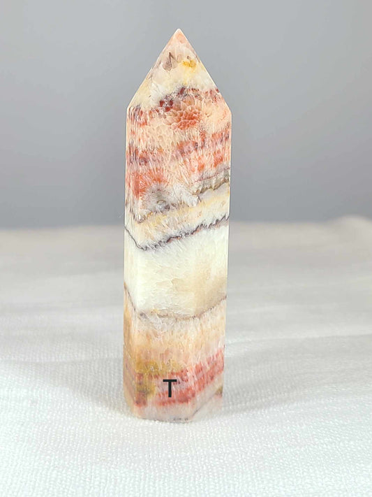 Tri-Color Calcite Tower T