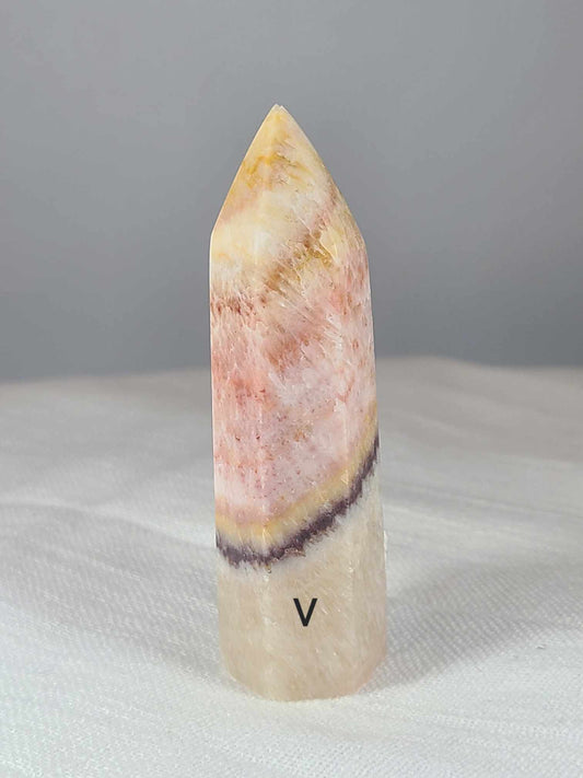 Tri-Color Calcite Tower V