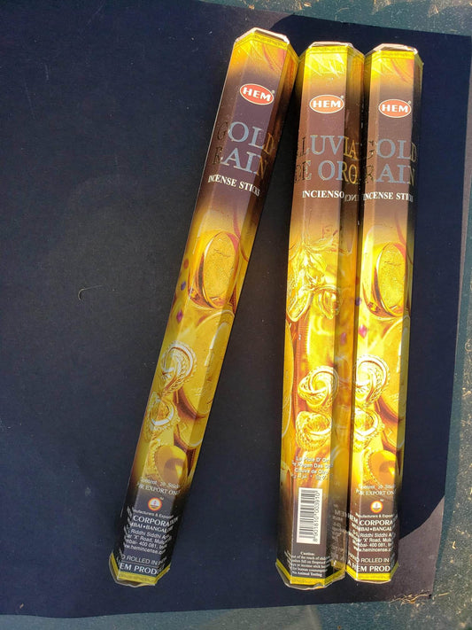 Gold Rain Incense Sticks